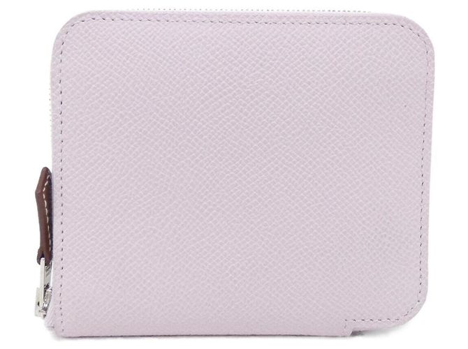 Hermès Hermes ANIMAPOLIS Silk In Compact Wallet Pink