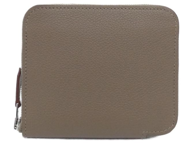 Hermès Hermes ZODIAQUE Silk In Compact Wallet Brown
