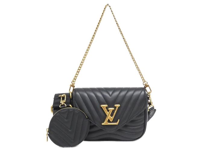 Louis Vuitton Multi Pochette Shoulder Bag Black