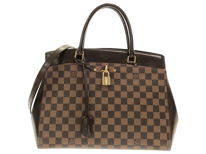 Borsa Damier Rivoli Louis Vuitton Marrone