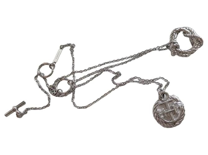 Hermès Cordage Rope Anchor Silver hardware 
