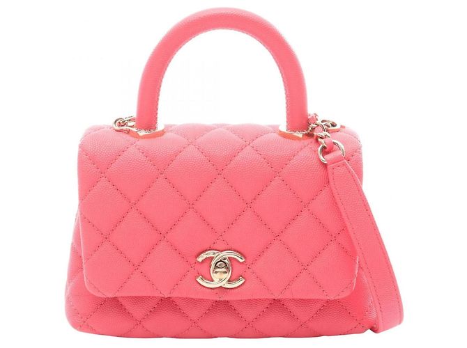 Bolsa Chanel Coco Handle XXS Rosa