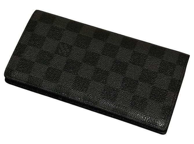 Cartera Larga Bi-fold Brazza en Grafito Daniel de Louis Vuitton Negro