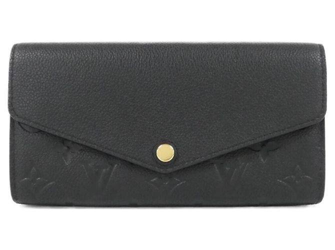 Sarah Geldbörse Monogram Empreinte von Louis Vuitton Schwarz
