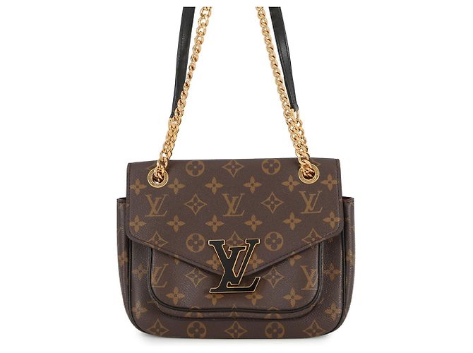 Borsa a Spalla Louis Vuitton Monogram Passy Chain da Donna Rosso