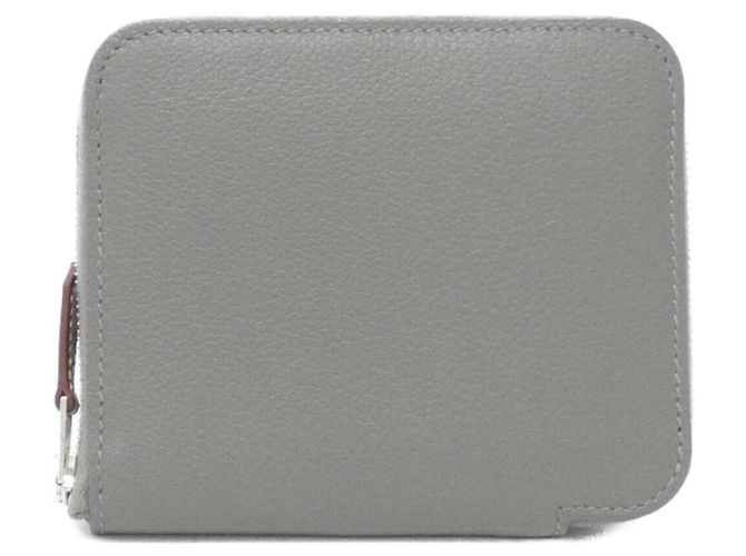 Hermes Hermès COLLIER DE CHIENS Silk in Compact Wallet Brown