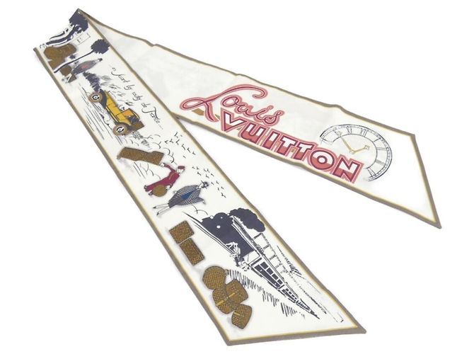 Cachecol Muffler Bandeau LV Comic da Louis Vuitton Branco