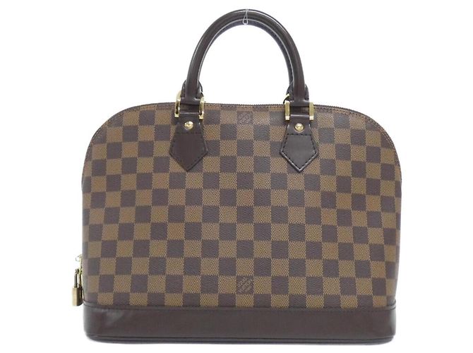 Borsa Alma PM Damier Louis Vuitton Marrone