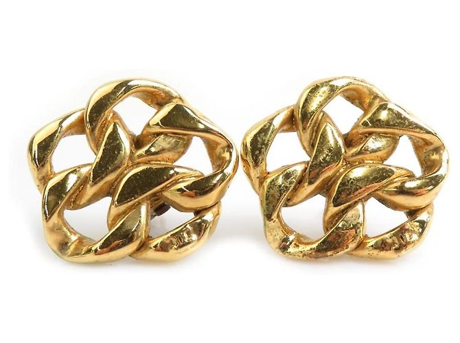 Orecchini a clip dorati Chanel D'oro