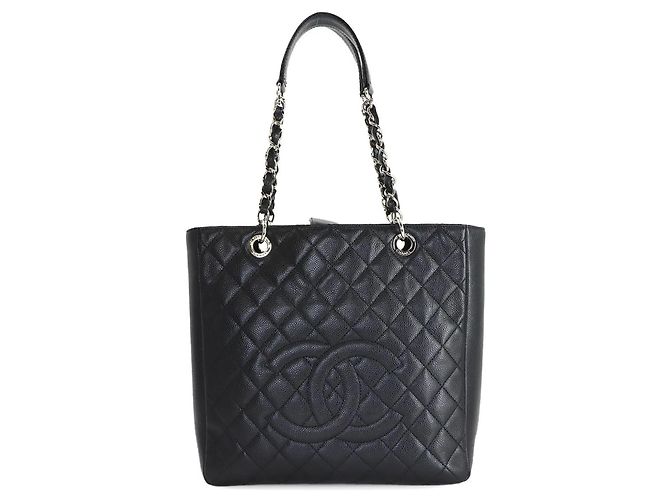 Timeless Bolsa de mão Chanel Matelassé com corrente Preto