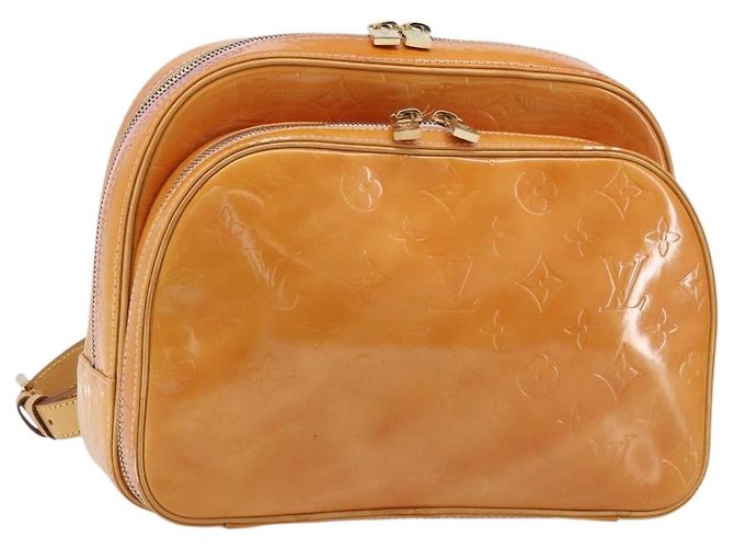 LOUIS VUITTON Monogram Vernis Marley Backpack Pink M91039 LV Auth LNZ301