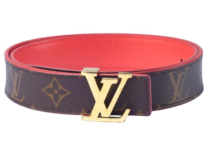 Cinturón Reversible LV Monogram Louis Vuitton Roja