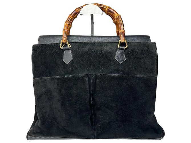 Bamboo Vintage Gucci en daim avec bambou