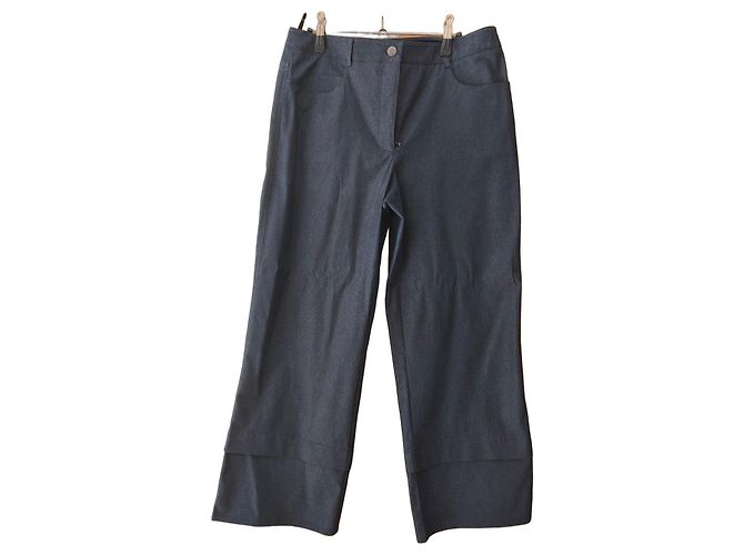 Pantalones de Mezclilla Azul Chanel