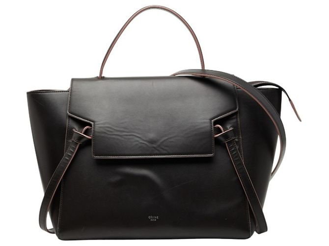 Belt Bag Céline Borsa Cintura Celine – Pelle Marrone Scuro e Rosa