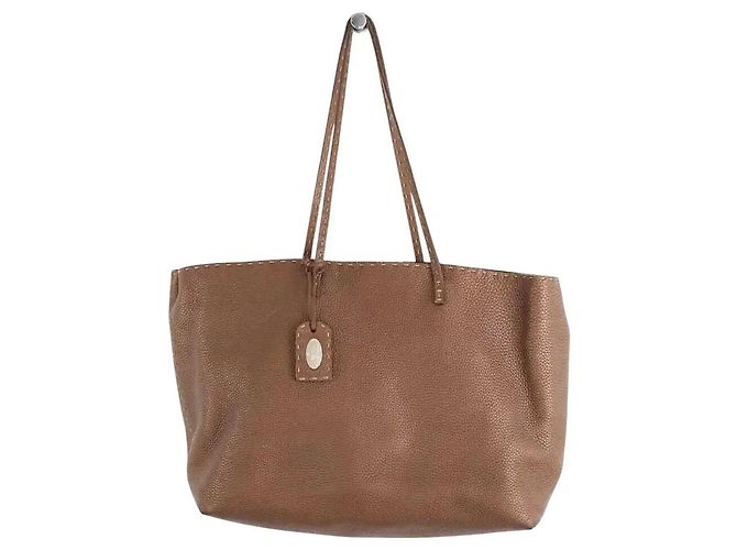 Fendi Cabas en cuir marron
