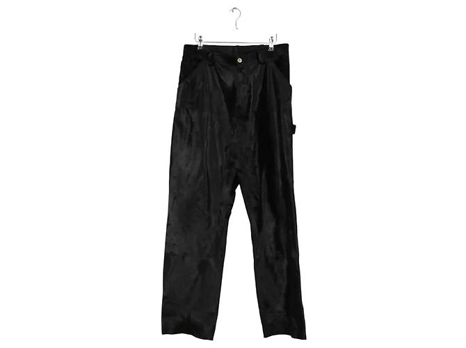 Autre Marque Schwarze gerade Hose