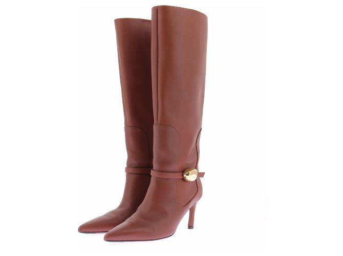 Zimmermann Botas "Harlow 65" camel de cuero Camello
