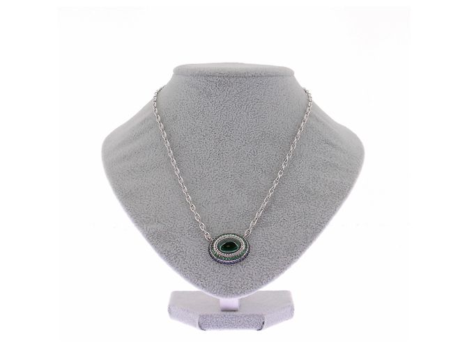 APM Monaco Collier "Bold" à pendentif bleu et vert