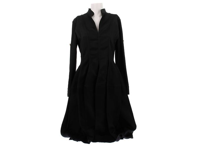 Bottega Veneta Schwarzes langes Kleid