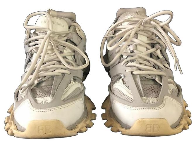 Baskets Track Balenciaga Blanc Gris