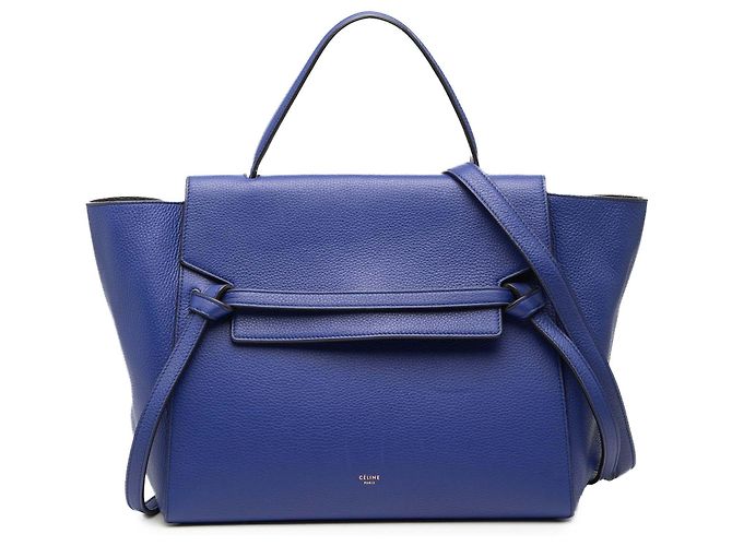 Belt Bag Céline Bolso de cinturón de cuero azul mini Celine