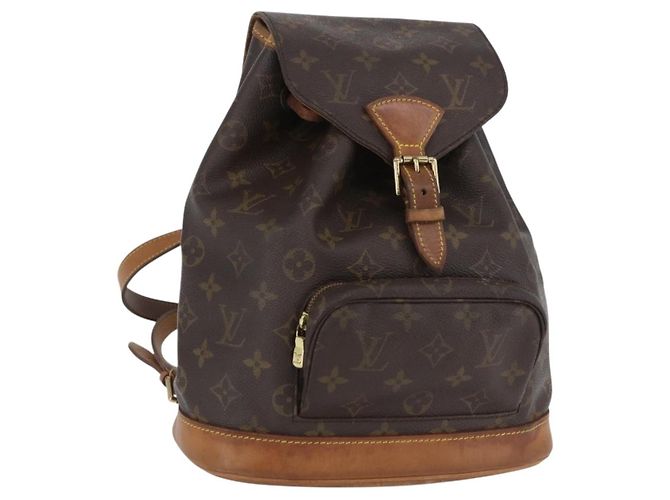 LOUIS VUITTON Monogram Montsouris MM Backpack M51136 LV Auth LNZ322