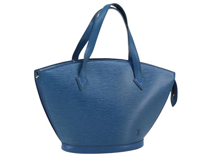 LOUIS VUITTON Borsa a Spalla Epi Saint Jacques Blu M52275 LV Auth ep13657