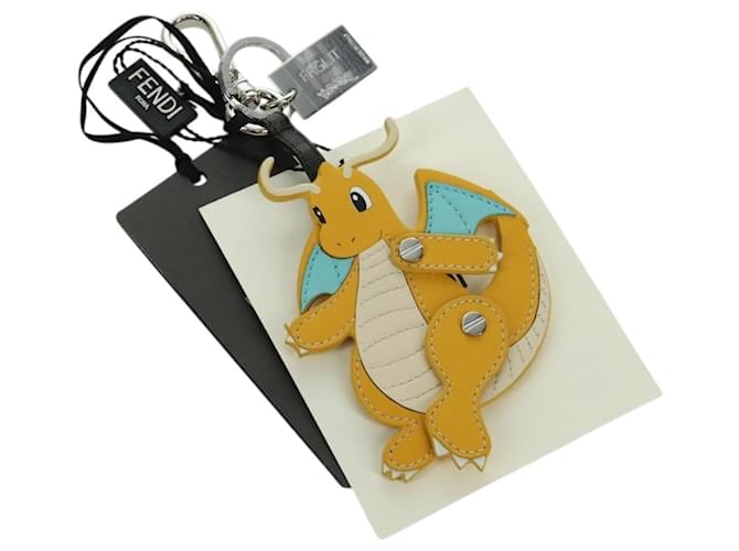FENDI FENDI x FRGMT x POKMON Dragonite Charm Yellow Auth 167091SM 
