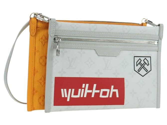 LOUIS VUITTON Borsa Messenger Piatta Monogram Gialla M44640 Auth 173381SAM Giallo Monogramma