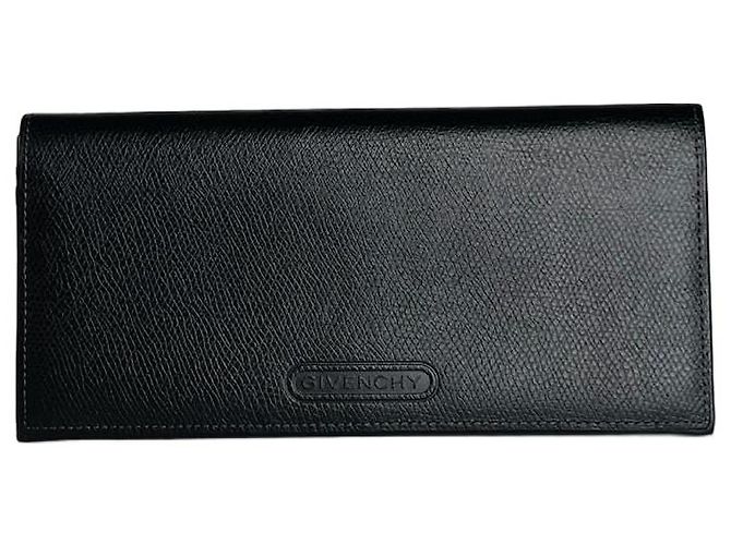 Vintage Givenchy Leather ID Holder Black