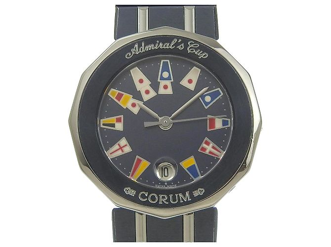 Corum Admiral's Cup aus Edelstahl Blau