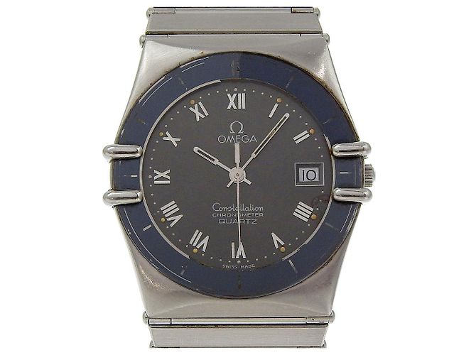 Omega Constellation Edelstahl-Uhr Silber