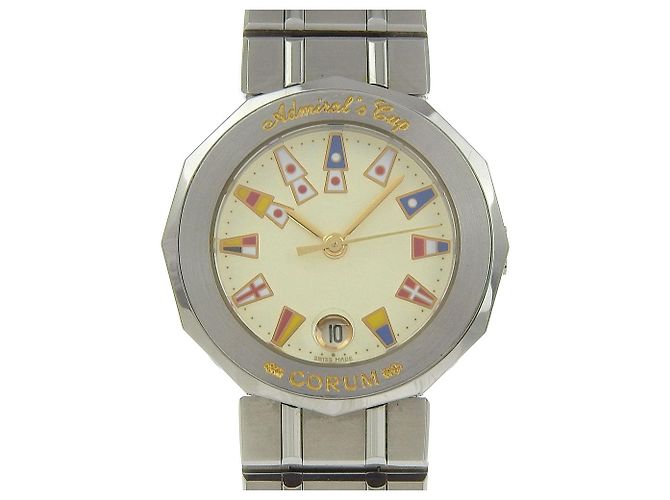 Reloj de Acero Inoxidable Corum Admiral's Cup Blanco