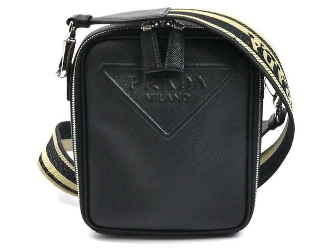 Prada Black Leather Shoulder Bag