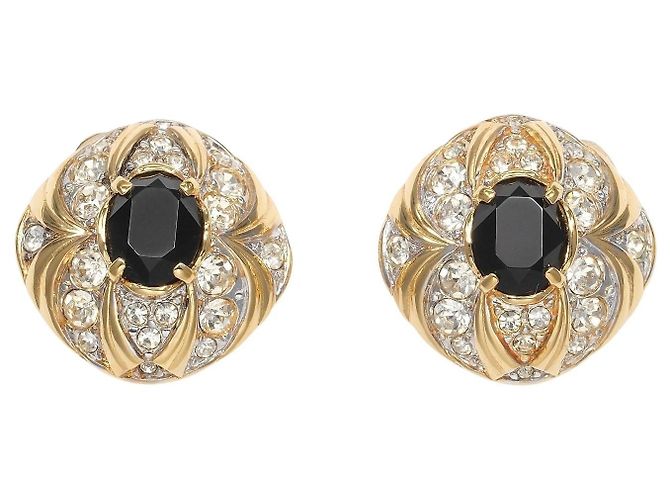 Autre Marque Brincos de strass Nina Ricci Dourado