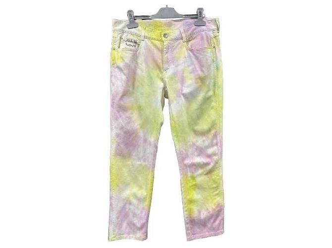 Stella Mc Cartney Jeans tie-dye Stella McCartney Rosa Multicolor Amarillo