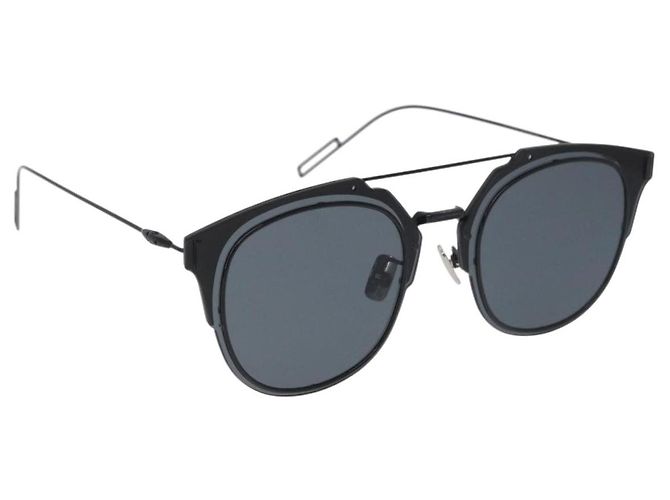 Gafas de sol Christian Dior metal Negro Auth BA11297
