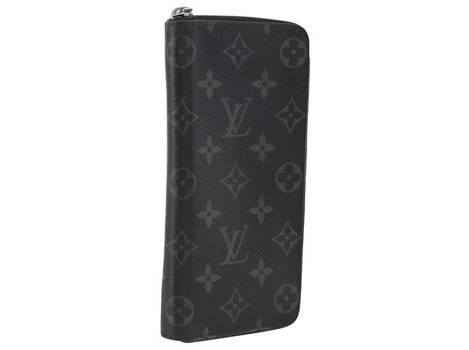 Cartera Vertical Zippy Monogram Eclipse LOUIS VUITTON M62295 Auth ka2951 Monograma