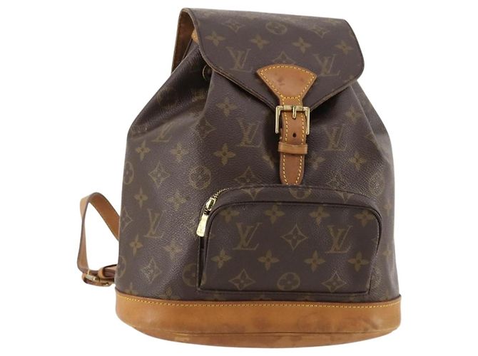 LOUIS VUITTON Monogram Montsouris MM Backpack M51136 LV Auth 171700