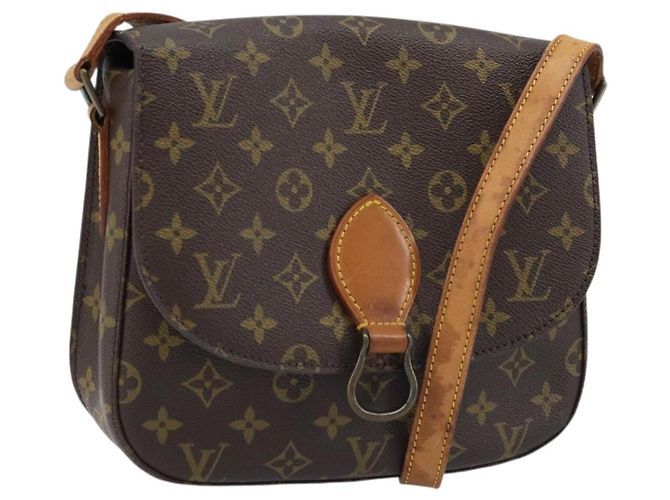 LOUIS VUITTON Monogram Saint Cloud GM Shoulder Bag M51242 LV Auth 172392