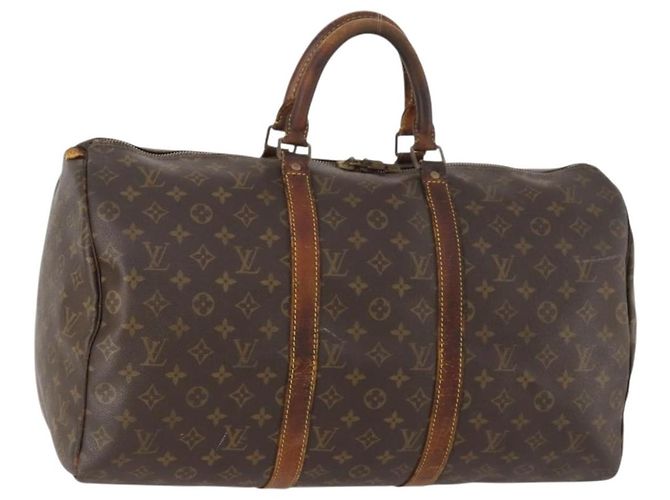 LOUIS VUITTON Bolsa Boston Monogram Keepall 50 M41426 Auth LV 169886 Monograma