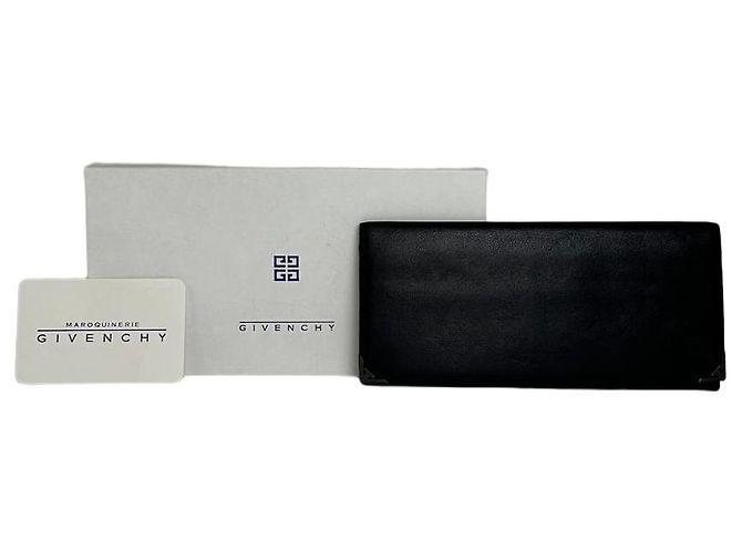 Vintage Givenchy Leather ID Holder Black
