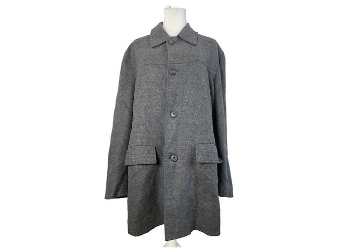 Vintage Givenchy Wool Coat Grey