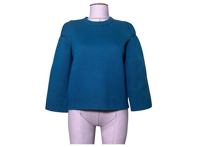 Miu Miu Wollpullover Türkis 