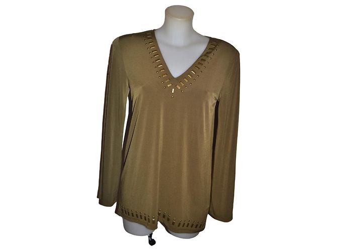 Michael Kors Oversized Elastischer Pullover Khaki XS