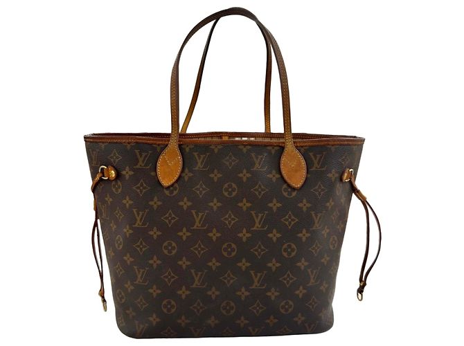 Bolsa Louis Vuitton Neverfull MM em Canvas Monogram Marrom Monograma