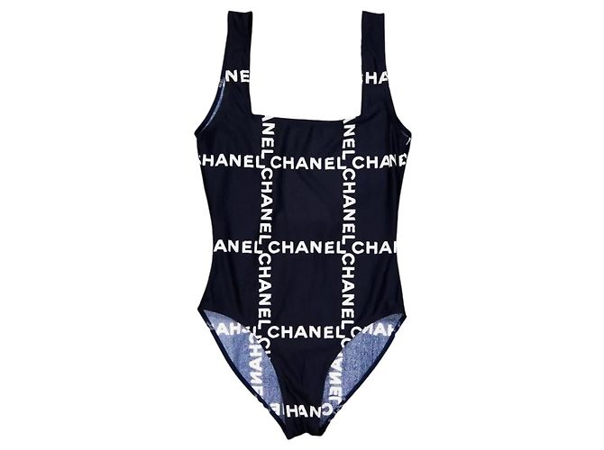 Chanel Kollektion Badeanzug Marineblau