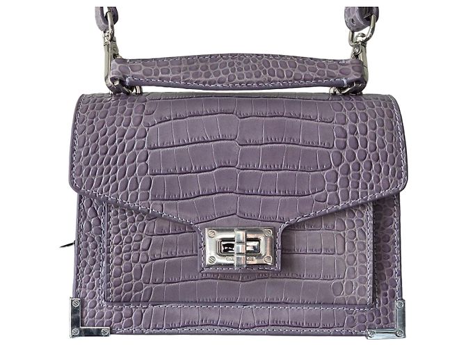 Bolsa de couro lilás The Kooples Roxo