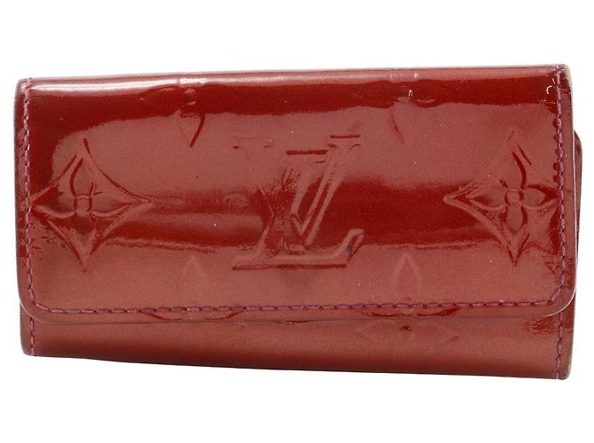 Louis Vuitton Multicles 4 Monogram Vernis Key Case Red